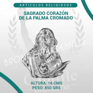 SAGRADO CORAZÓN DE LA PALMA CROMADO