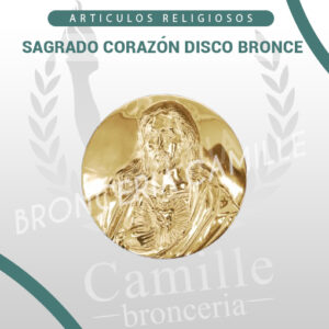SAGRADO CORAZÓN DISCO BRONCE