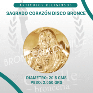 SAGRADO CORAZÓN DISCO BRONCE