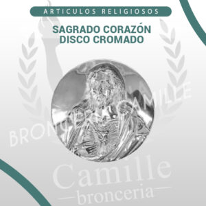 SAGRADO CORAZÓN DISCO CROMADO