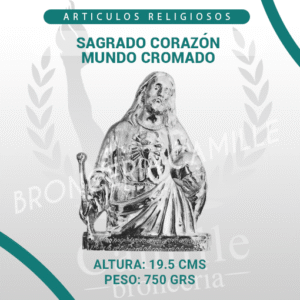 SAGRADO CORAZÓN MUNDO CROMADO