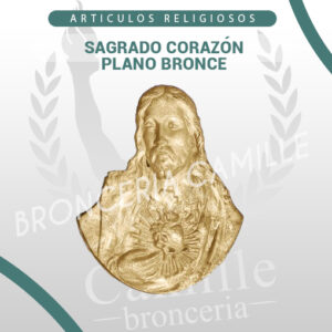 SAGRADO CORAZÓN PLANO BRONCE