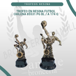 TROFEO EN RESINA FUTBOL CHILENA 85531 PG BL / A 174 Q