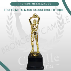 TROFEO METALIZADO BASQUETBOL FH15003