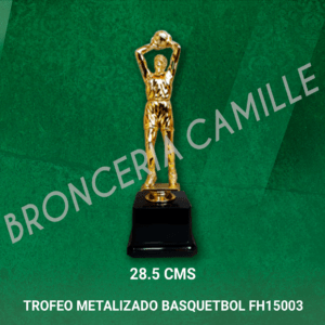 TROFEO METALIZADO BASQUETBOL FH15003