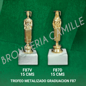 TROFEO METALIZADO GRADUACION F87