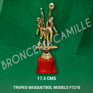 Trofeo Metalizado Basquetbol Modelo F7210