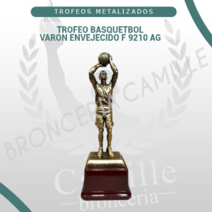Trofeo Basquetbol varon envejecido F 9210 AG