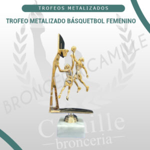 Trofeo Metalizado Básquetbol Femenino