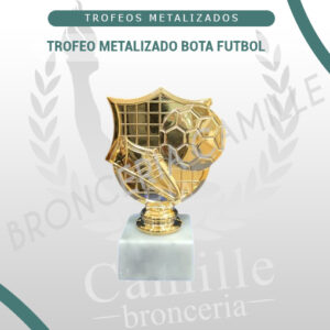 Trofeo Metalizado Bota Futbol