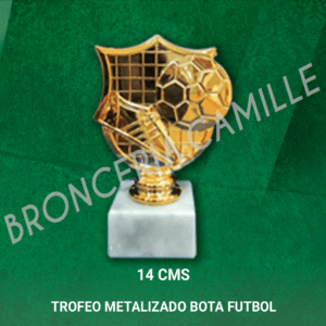 Trofeo Metalizado Bota Futbol