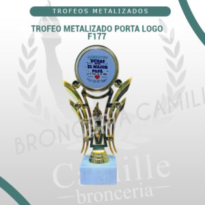 Trofeo Metalizado Porta logo