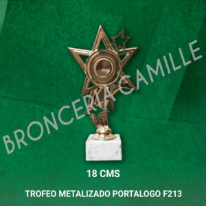 Trofeo Metalizado Portalogo F213