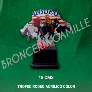 Trofeo Rodeo Acrilico Color