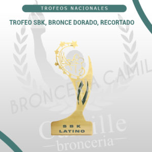 Trofeo SBK, Bronce dorado, recortado