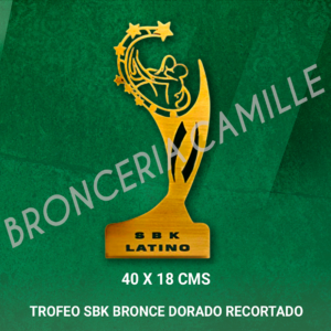 Trofeo SBK, Bronce dorado, recortado