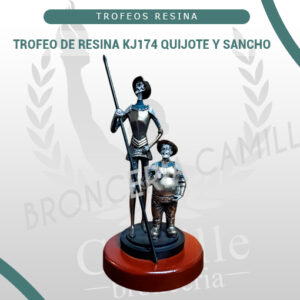 Trofeo de Resina KJ174 Quijote y Sancho