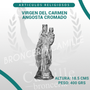 VIRGEN DEL CARMEN ANGOSTA CROMADO