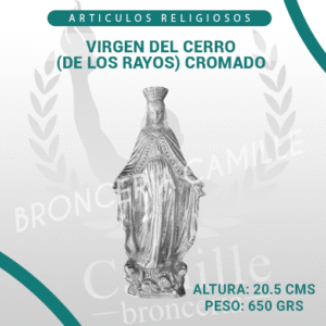 VIRGEN DEL CERRO (DE LOS RAYOS) CROMADO