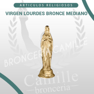 VIRGEN LOURDES BRONCE MEDIANO
