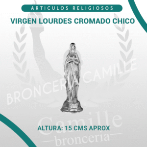 VIRGEN LOURDES CROMADO CHICO