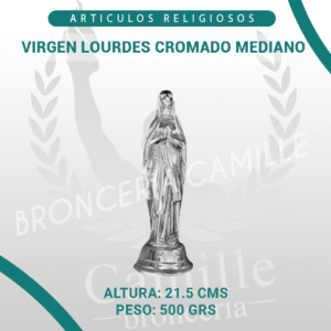 VIRGEN LOURDES CROMADO MEDIANO