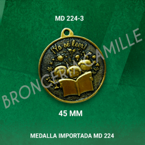 MEDALLA "YA SE LEER" MD224-3 4.5cms