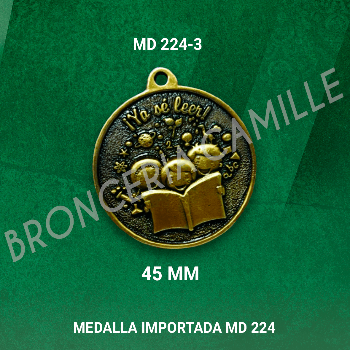 MEDALLA "YA SE LEER" MD224-3 4.5cms