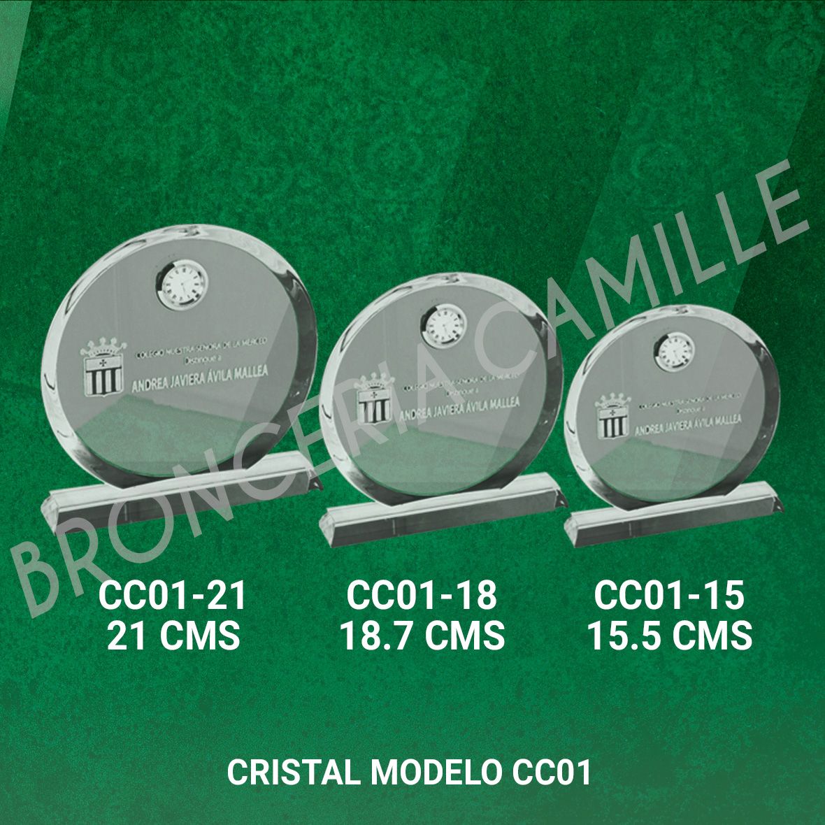 CRISTAL MODELO CC01-15