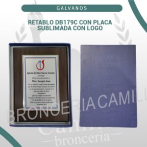 RETABLO DB179C CON PLACA SUBLIMADA CON LOGO