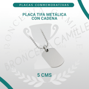Placa Tifa con Cadena