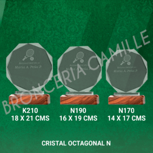 Cristal Octagonal N210 - N190 - N170