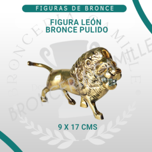 León de Bronce pulido