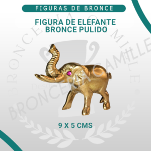 Figuras de bronce pulido – Elefante