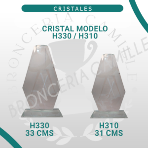 Cristal Grabado laser modelo H310 - H330