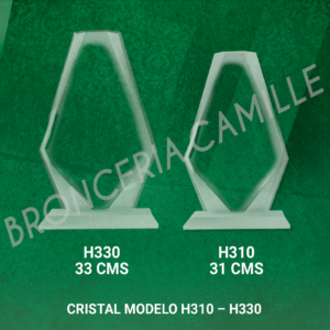 Cristal Grabado laser modelo H310 - H330