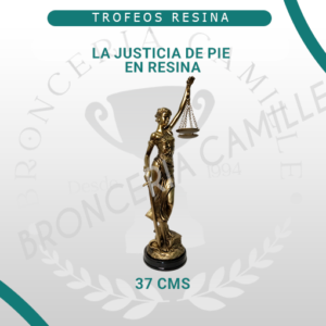 Dama de la Justicia de Pie en Resina