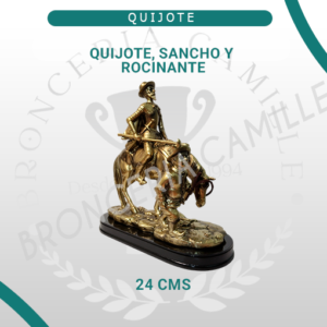 Figura Quijote, Sancho y Rocinante