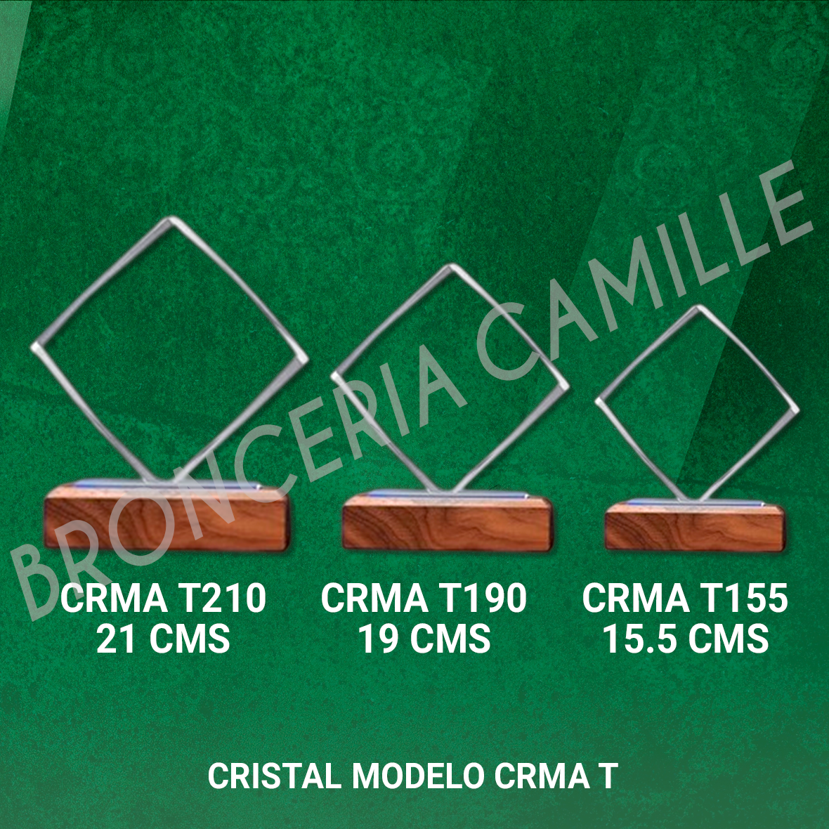 CRISTAL MODELO DIAMANTE CRMA T155
