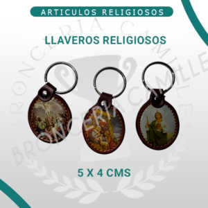 Llaveros Religiosos de cuero