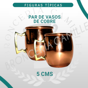 Combo 2 vasitos de cobre