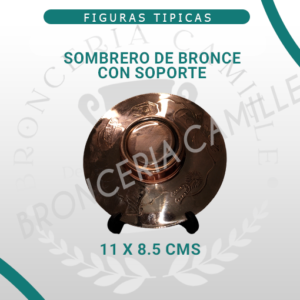 Sombrero de bronce con soporte