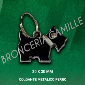 Colgante Metálico Perro