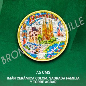 Imán Cerámica Colom, Sagrada Familia y Torre Agbar