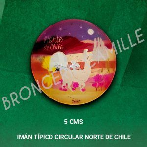 Imán Típico Circular Norte de Chile