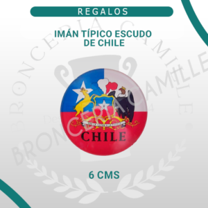 Imán Típico Escudo de Chile