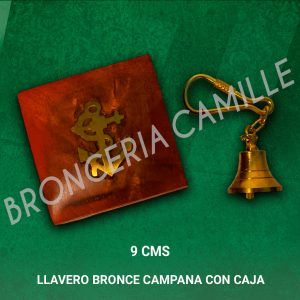 Llavero Bronce Campana con Caja