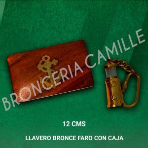 Llavero Bronce Faro con Caja