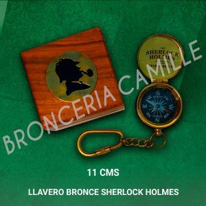 Llavero Bronce Sherlock Holmes con Caja