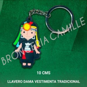 Llavero Típico Dama Vestimenta Tradicional